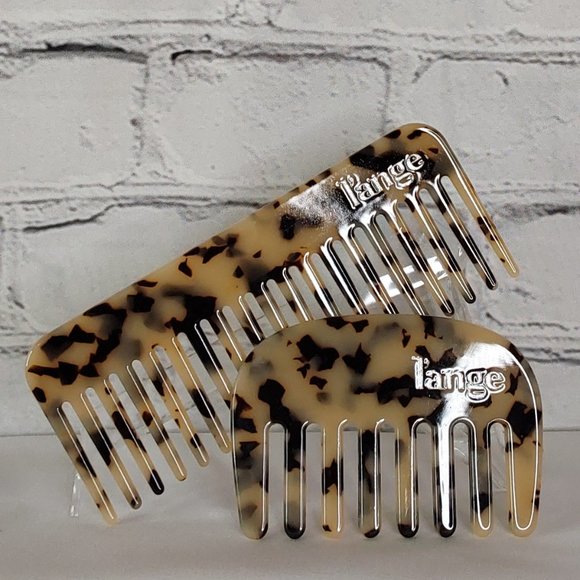 L'ANGE' TORTOISESHELL ACETATE WIDE-TOOTH DETANGLING COMB'S 4-PIECE